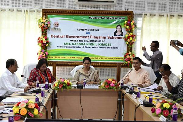 MoS pitches for Sports & Tourism led development & intensification of My Bharat outreach in Unakoti