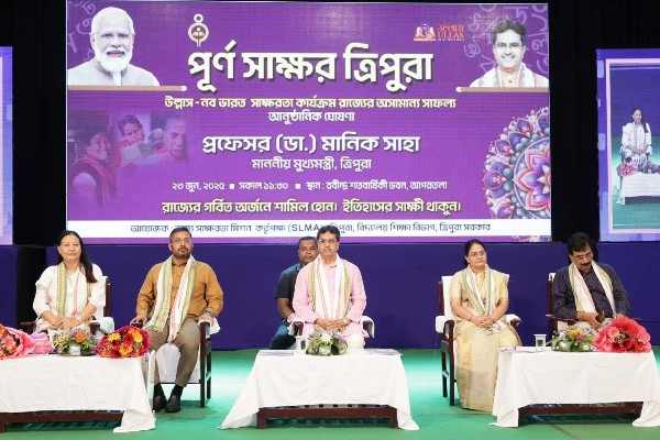 Tripura Now Third Fully Literate State, CM Dr Saha Announces