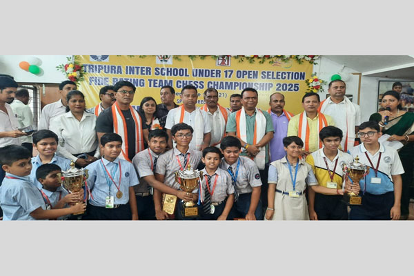 State-level Chess Tournament in Tripura: Holy Cross School Emerge Champions