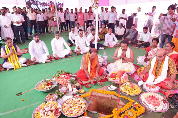 Dr Manik Saha lays foundation stone of sacred 51 Shakti Peethas