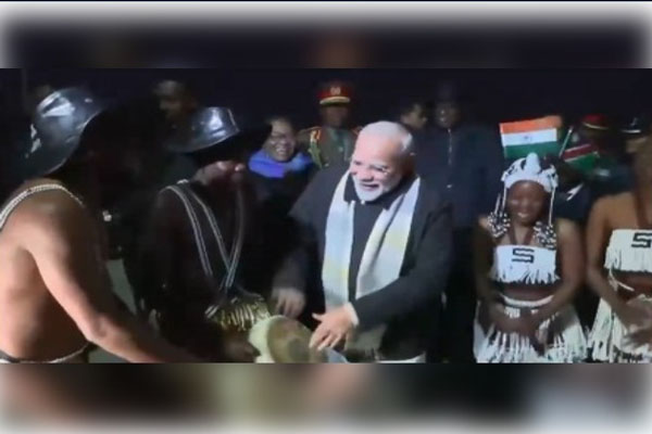 Final Leg of his 5-nation tour: PM Modi Receives Traditional Welcome in Namibia