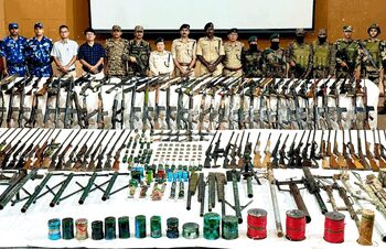 Huge arms recoveries help in restoring peace in Manipur