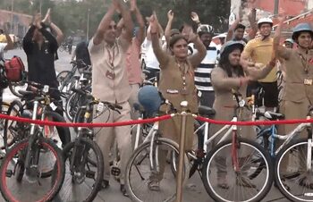 Special edition of 'Fit India-Sundays on Cycle' held at JLN Stadium today