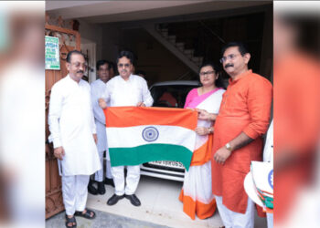 Patriotic Campaign:  Tripura CM Leads Tiranga March