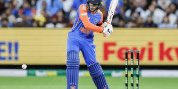 2nd T20I: Abhishek hits 68 as Australia bowl out India for 125