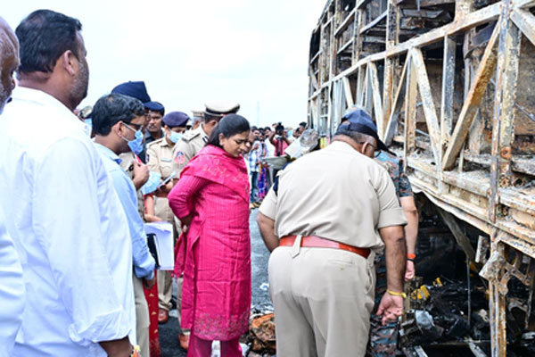 Andhra Pradesh bus fire claims 19 lives