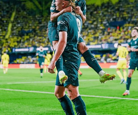 Haaland's neat finish and Silva's header help Man City see off Villarreal in UCL