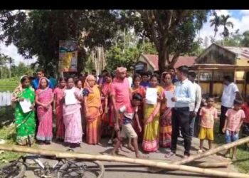 Road Woes spark protest in Teliamura