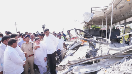 Bus-truck collision: Telangana announces Rs 7 lakh ex gratia, magisterial inquiry