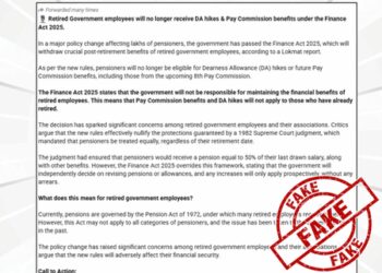DA hikes won’t be withdrawn for retired employees: Govt dismisses fake post