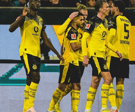 Dortmund extends winning run as Guirassy strike downs Augsburg