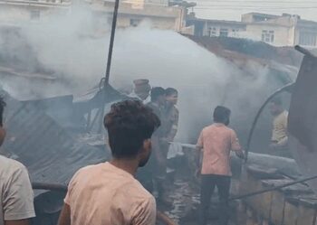 Hundreds of shops gutted in massive fire in UP's Kanpur; shopkeepers report huge losses