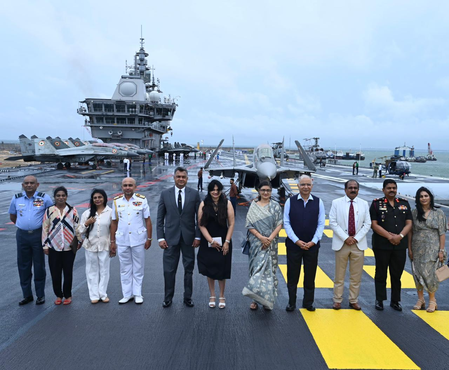 INS Vikrant, INS Udaygiri mark maiden overseas deployment at Sri Lanka's International Fleet Review