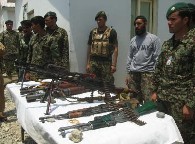 Illegal arms, munitions seized, smuggler detained in Afghanistan's Panjshir