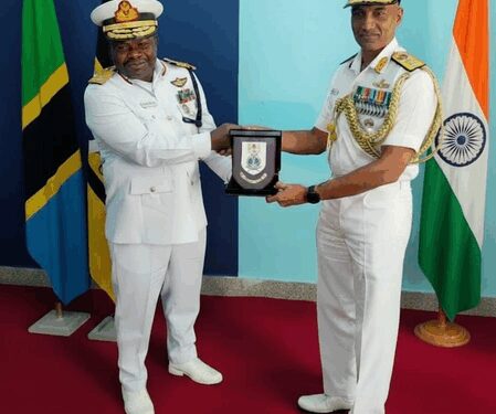 Indian, Tanzanian Navy officials discuss maritime security