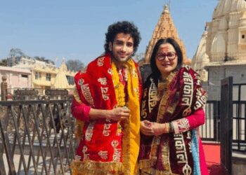 Jaya Prada celebrates Bihar victory, seeks blessings with son at Ujjain’s Mahakal temple