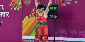 KIUG 2025: Arunachal Pradesh's Golom Tinku wins gold medal in men’s 60kg weight category