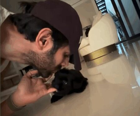 Kartik Aaryan channels his inner child as he plays with his fur baby Chatori