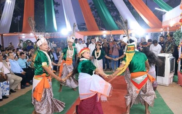 Manipuri Dance Puthiba Devta Bari building in Agartala