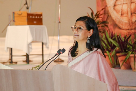 Nandita Das enjoys a nostalgic return to her alma mater on Sardar Patel’s 150th birth anniversary