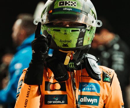 Norris takes Las Vegas GP pole ahead of Verstappen and Sainz in rain-hit session