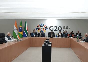 PM Modi attends IBSA Leaders' Meeting in Johannesburg