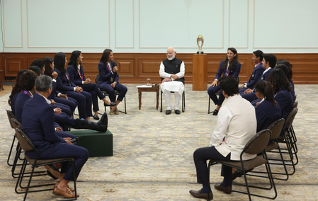 PM Modi’s heartwarming chat with World Cup-winning women’s cricket team goes viral
