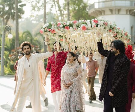 An emotional Kartik Aaryan says 'you’ll always be my little sister' after seeing Kritika as a bride
