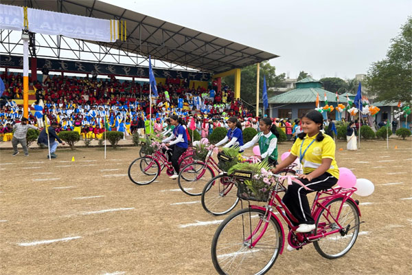 Woman Athlete  Laxmi Rani Tripura felicitated