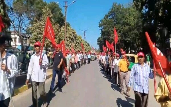 ADC Polls: Gana Mukti Parishad Takes to Streets in Teliamura