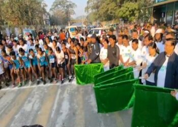 Minister Santana Chakma Flags Off ‘Run for Tea’ in Agartala
