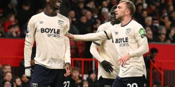 Premier League: Late Magassa goal helps West Ham hold Man Utd to 1-1 draw