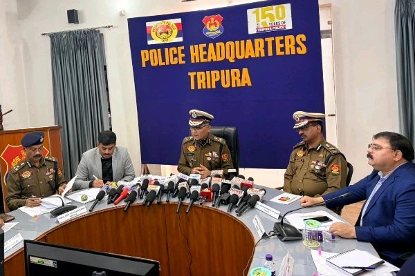 State Witness Sharp Tripura Police: Fall in Violent Crimes, Murders Down by Over 18 percent