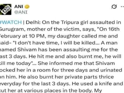 Tripura Student Brutally Assaulted by Live-in Partner in Gurugram, Accused Held