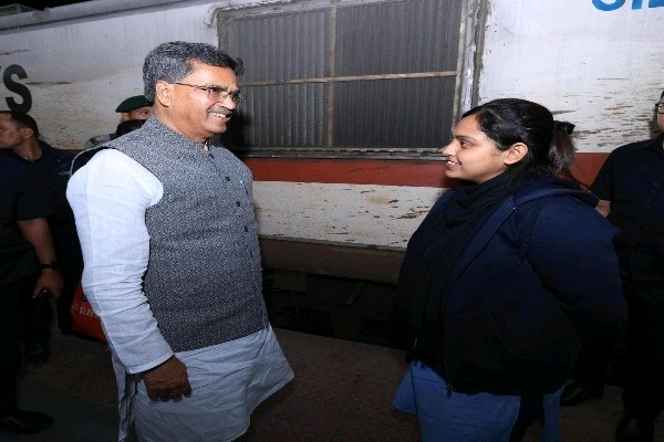 Tripura's first woman loco pilot felicitated by CM