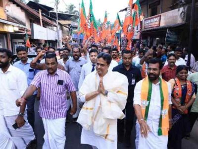 Tripura CM Dr Manik Saha Hits Kerala Poll Campaign Trails