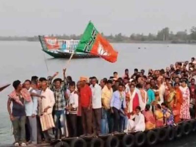 Sundarbans to Brigade: BJP Supporters Travel by Boat to Attend PM’s Rally