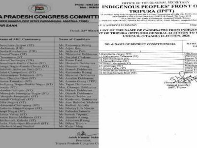 Breaking News: No BJP-Motha Alliance; IPFT & Congress Release Candidate Lists