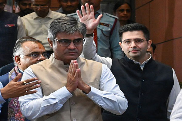 Big blow to AAP after defection of its Rajya Sabha MPs Raghav Chadha and others