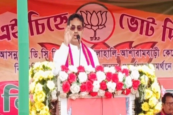 BJP-led ADC will transform Janajati Areas, says CM addressing a TTAADC election rally. Dr Saha took a swipe at TMP for helicopter campaign.