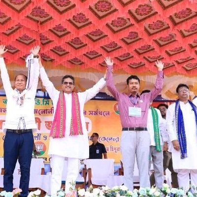 BJP Pushes ‘Triple-Engine Government’ Pitch in TTAADC Poll Campaign