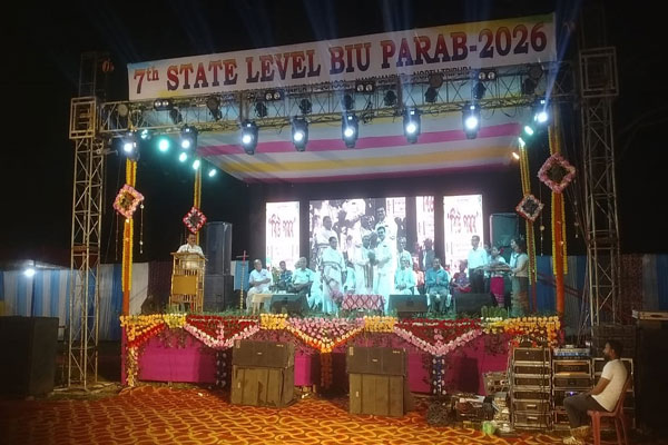 The 7th State Level Biu Parab 2026 in Kanchanpur, Tripura, is being held amidst traditional enthusiasm