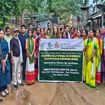 World Bank Team Applauds TRESP Success in Khowai’s Ash Gourd Farming