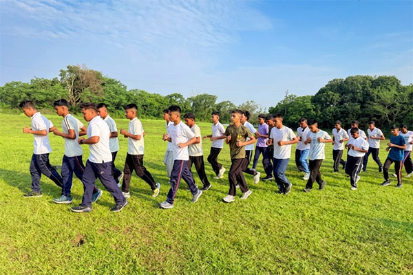 Indian Army Agniveer aspirants undergoing physical training at Salbagan in Agartala, Tripura. (Image enhanced using AI)