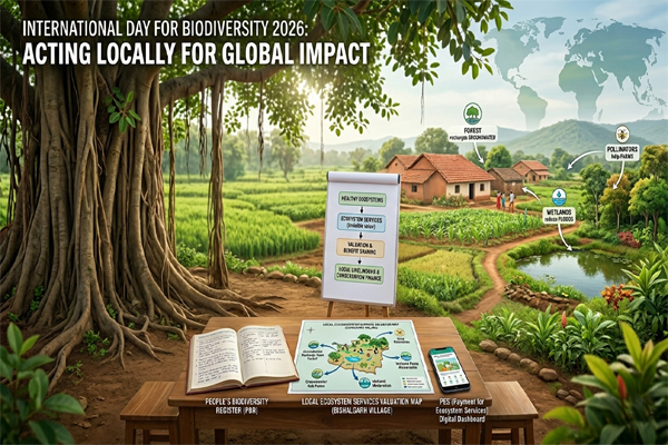 International Day for Biological Diversity 2026 - “Acting locally for global impact”. (AI generated representative image)