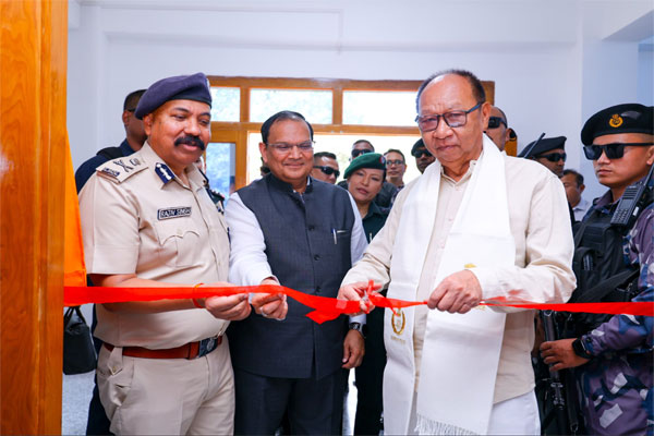Manipur CM Yumnam Khemchand Singh inaugurated yoga and crèche facilities at Manipur Police Headquarters in Imphal