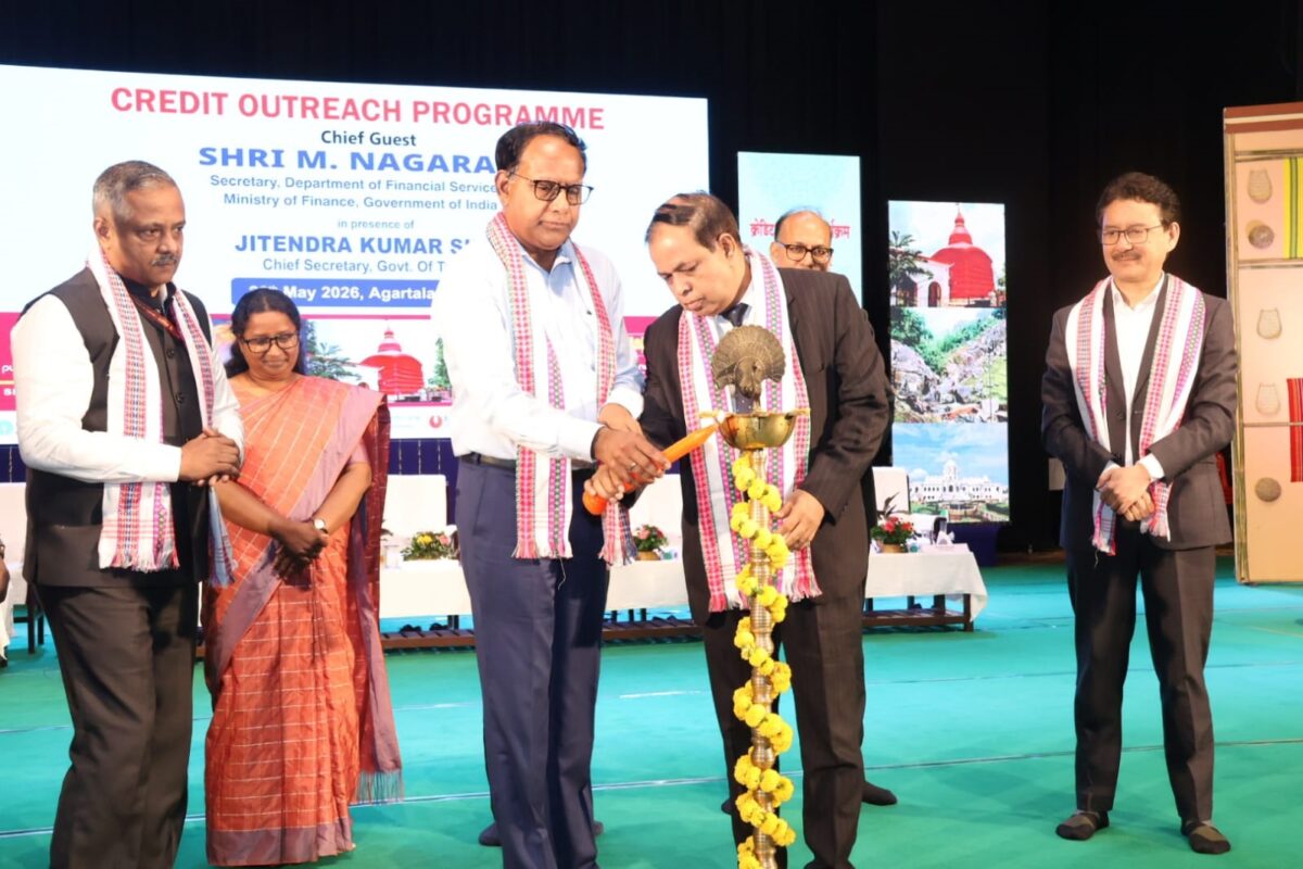 DFS Secretary M. Nagaraju inaugurated Tripura Credit Outreach Programme in Agartala. He called for proper utilization of productive loans and warned against NPAs