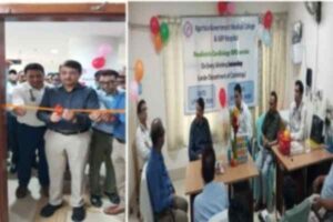 Health officials inaugurating Pediatric Cardiology OPD at AGMC and GBP Hospital in Agartala