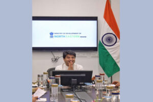 Union Minister Jyotiraditya Scindia launching Arunachal Kiwi Mission during a DoNER meeting in Itanagar