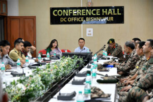 Manipur officials reviewing farmer security arrangements ahead of Kharif paddy cultivation in Bishnupur district
